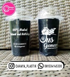 sablon cup plastik jumbo 22 oz 