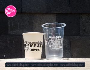 sablon gelas plastik dan gelas paper malang